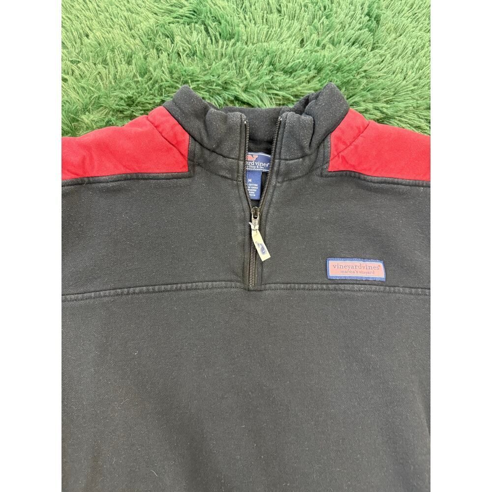 Vineyard Vines Red | Black Men's Heavy Duty Sweater Sz Medium - Picture 2 of 6
